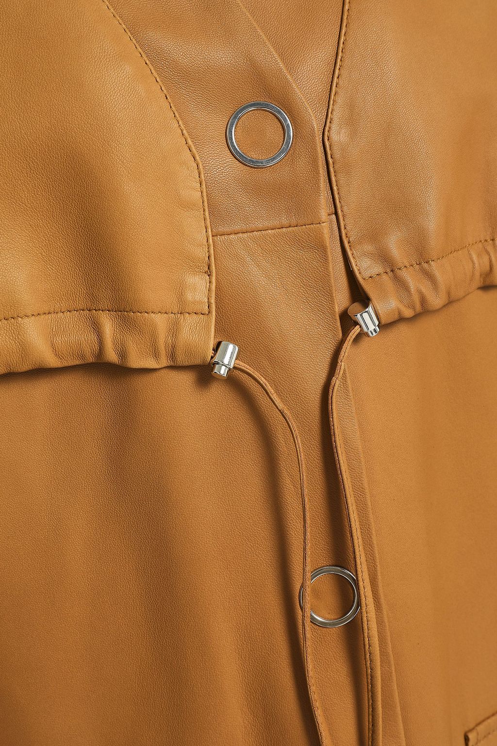 YVES SALOMON Leather coat