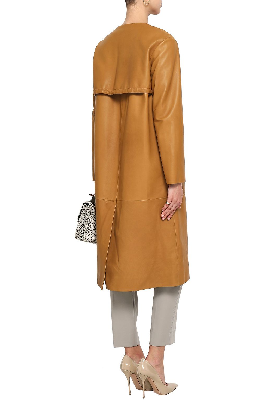 YVES SALOMON Leather coat