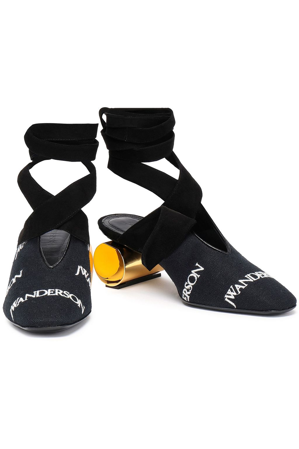 JW ANDERSON Embroidered canvas pumps