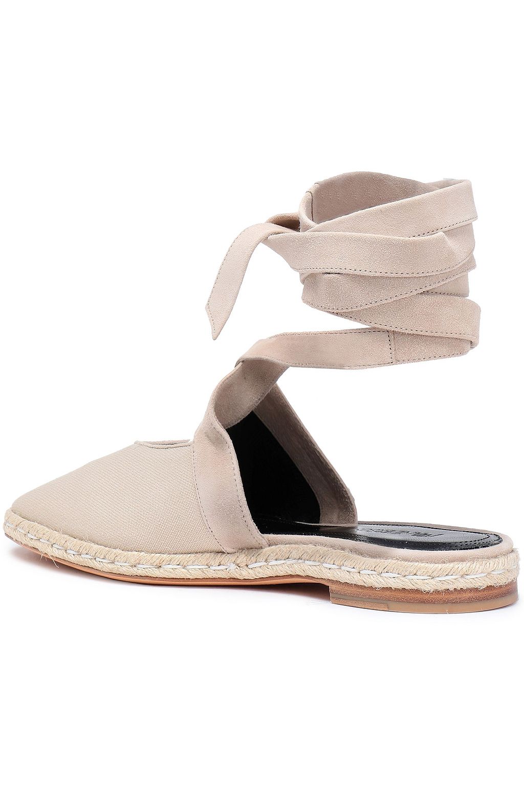 JW ANDERSON Suede-trimmed canvas espadrilles