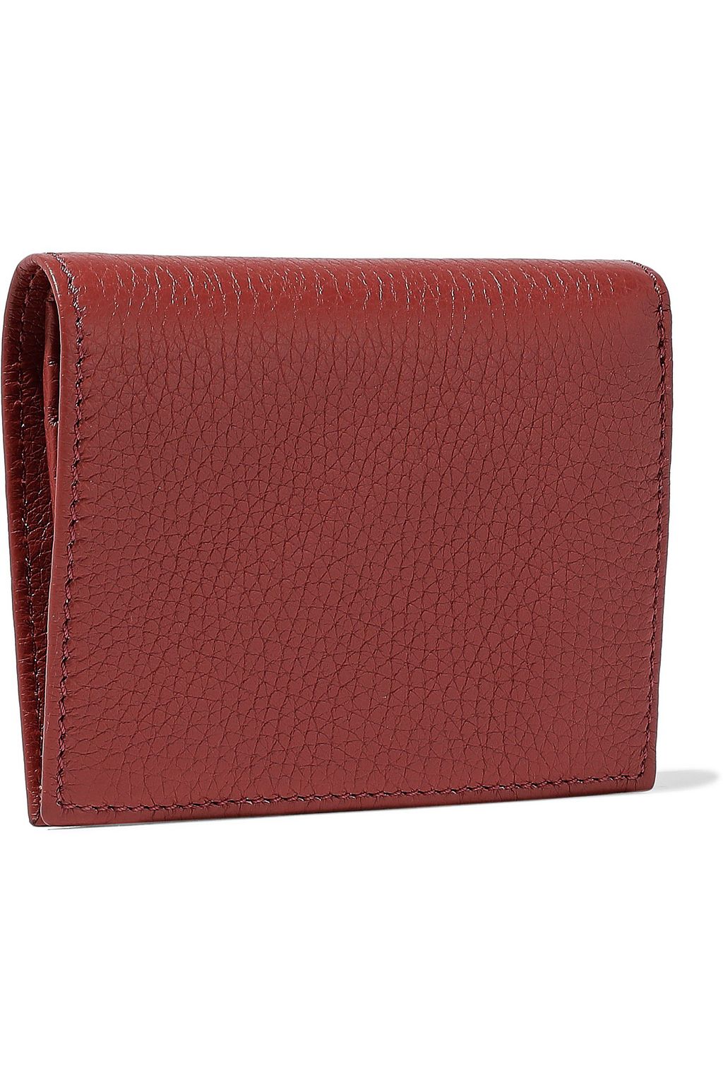 MOSCHINO Embellished textured-leather wallet