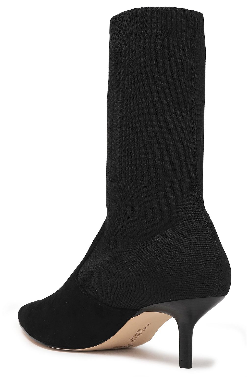 HALSTON HERITAGE Annalise suede and stretch-knit sock boots