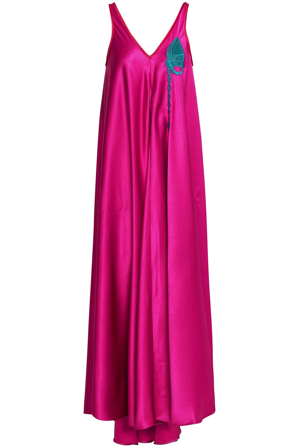 bright pink maxi dress