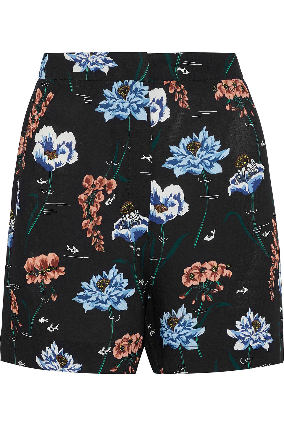Markus Lupfer Printed crepe shorts