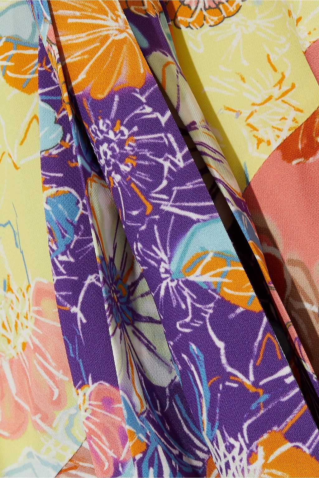PETER PILOTTO Floral-print crepe de chine maxi wrap dress