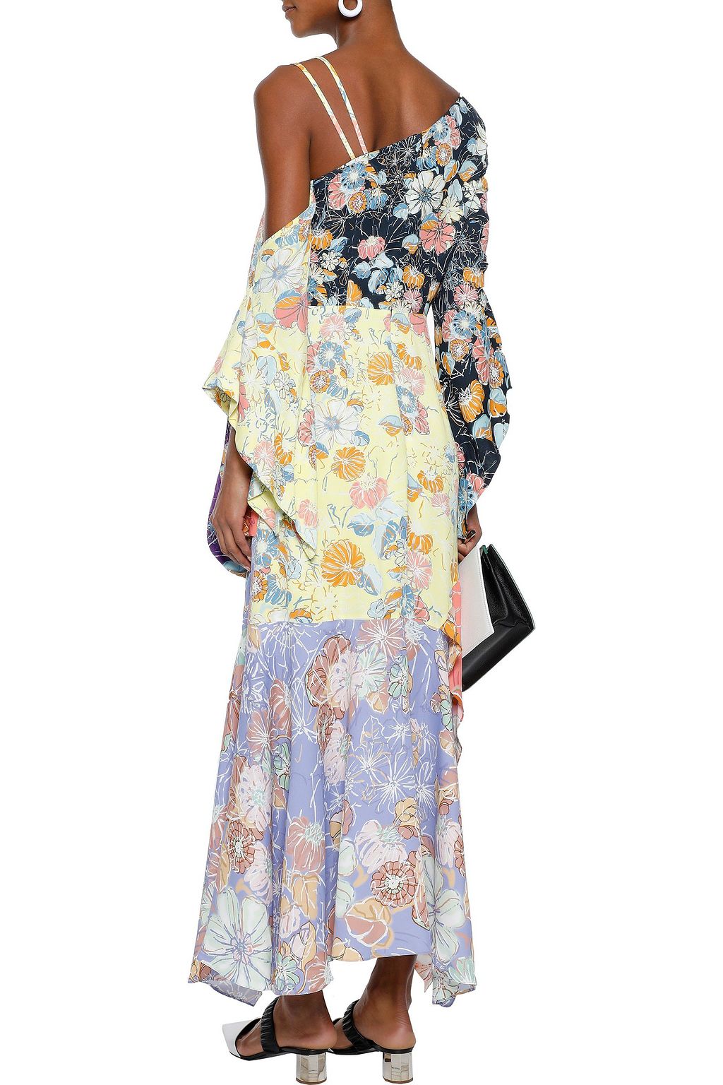 PETER PILOTTO Floral-print crepe de chine maxi wrap dress