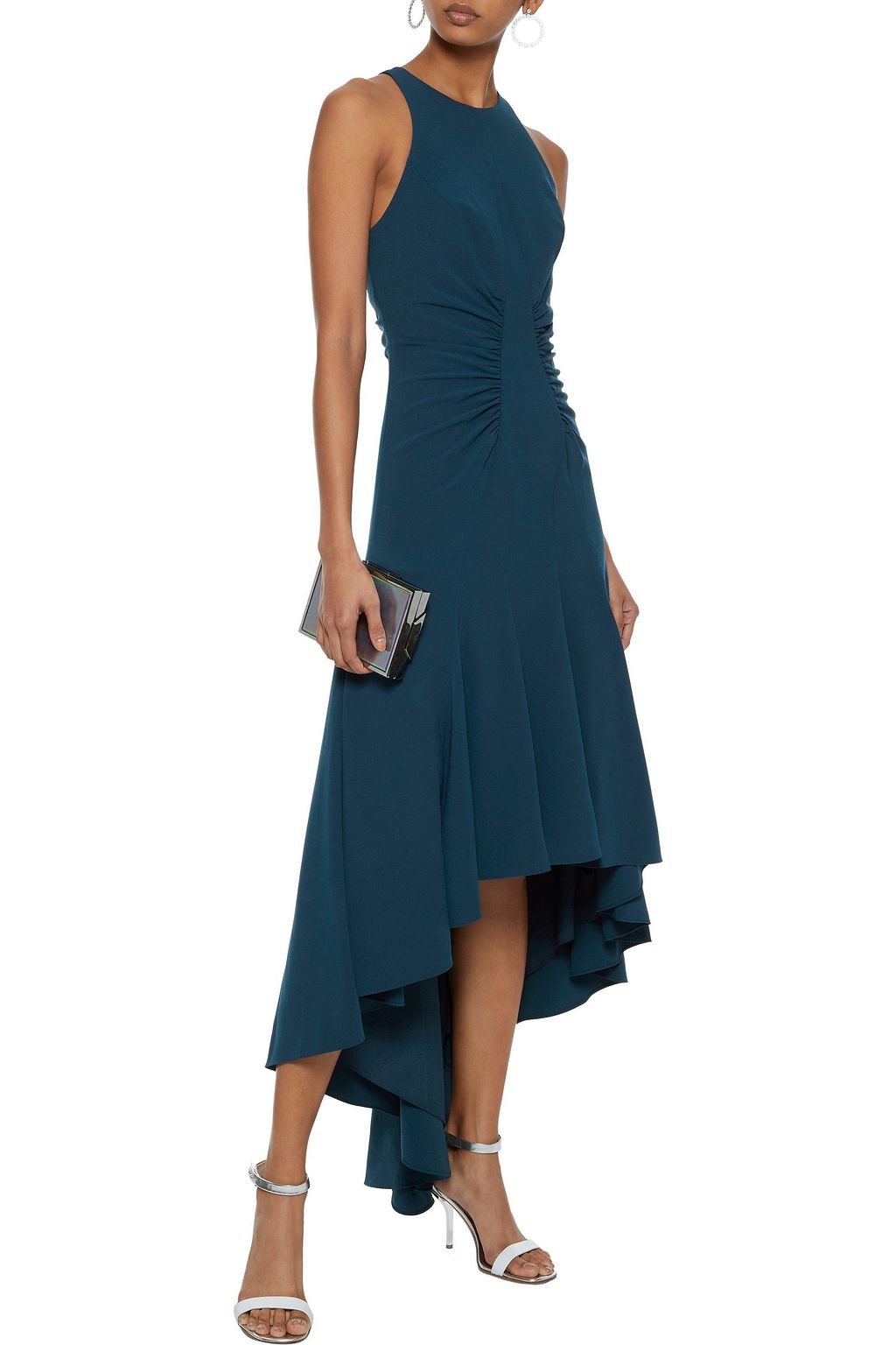 navy blue dress for baby girl Halston heritage swing asymmetric cocktail dress + FREE SHIPPING main image 0