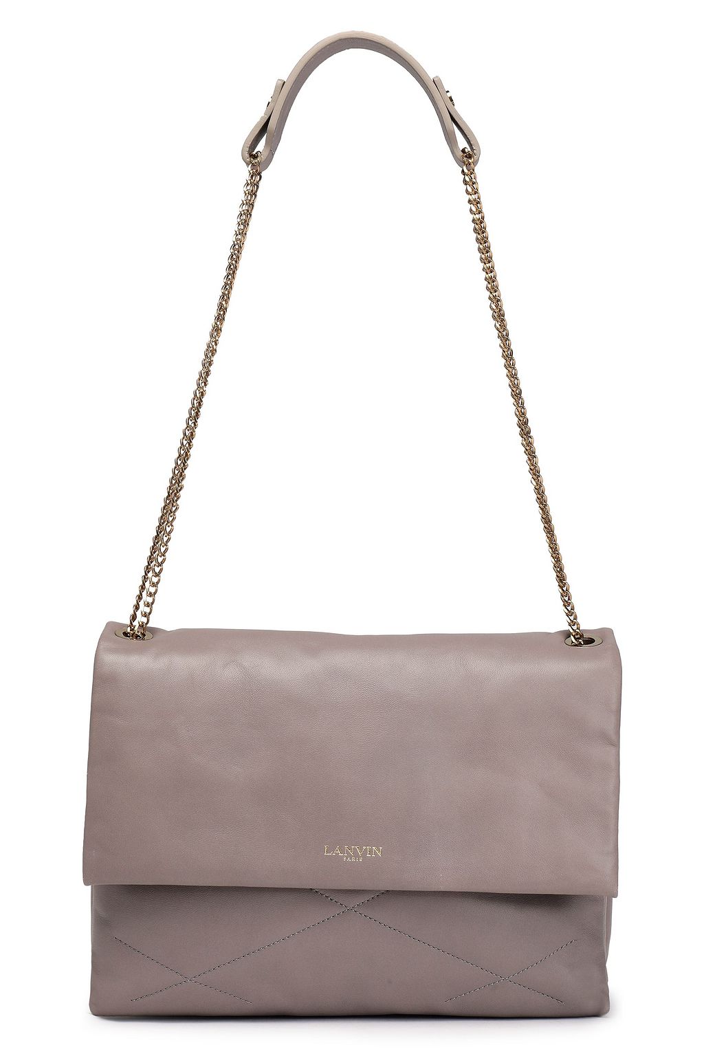 lanvin sugar quilted leather shoulder bag