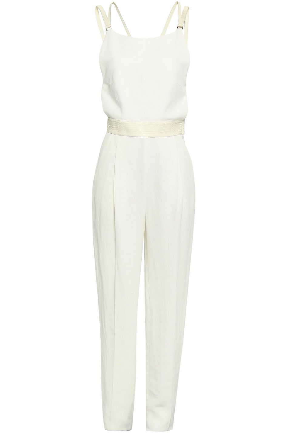 white snakeskin jumpsuit
