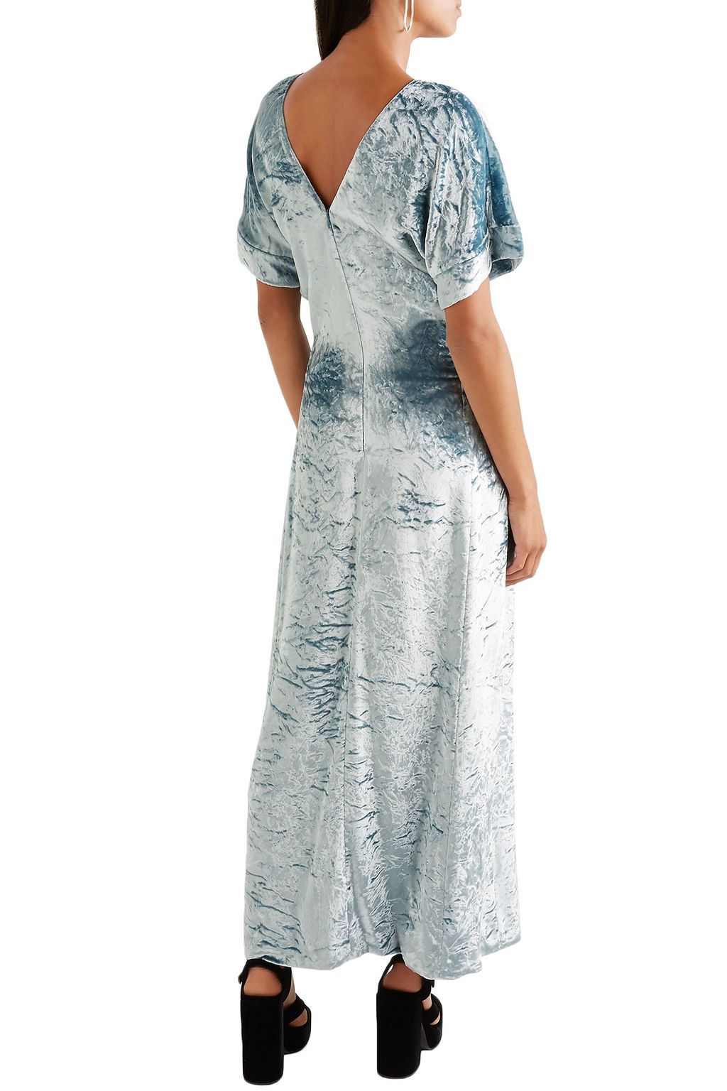 SONIA RYKIEL Crushed-velvet maxi dress