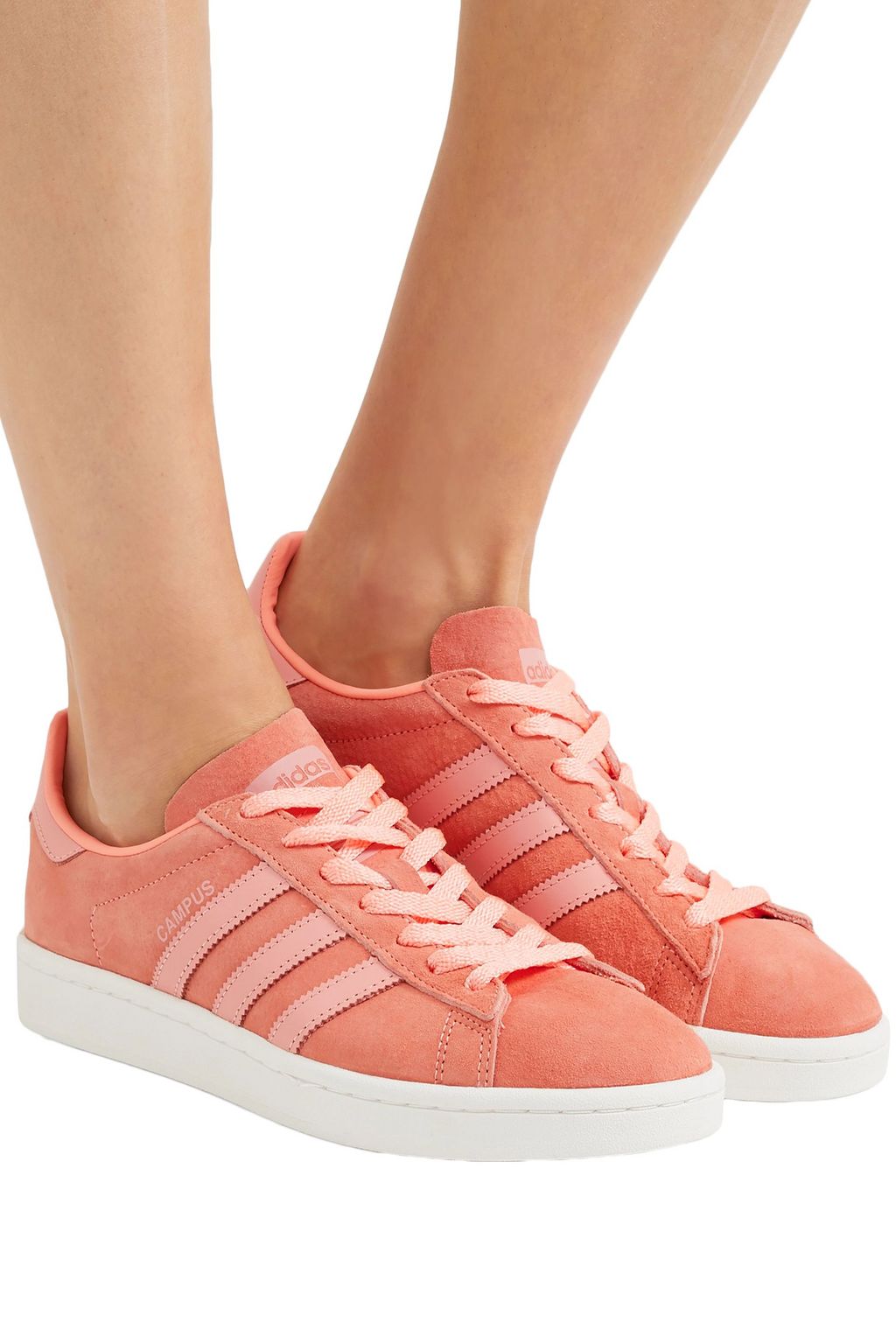 ADIDAS ORIGINALS Campus leather-trimmed suede sneakers