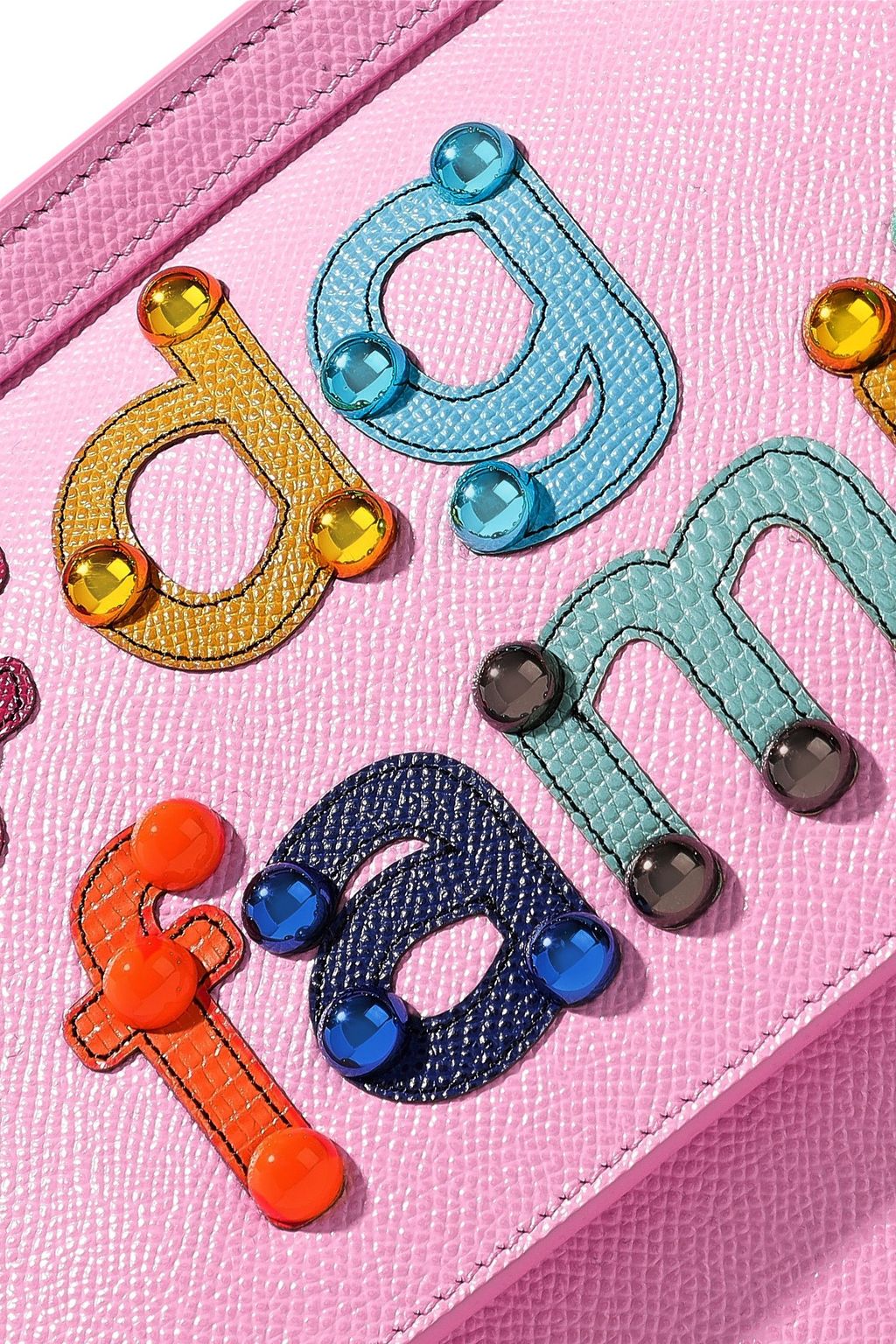 DOLCE&GABBANA Sicily embellished textured-leather shoulder bag