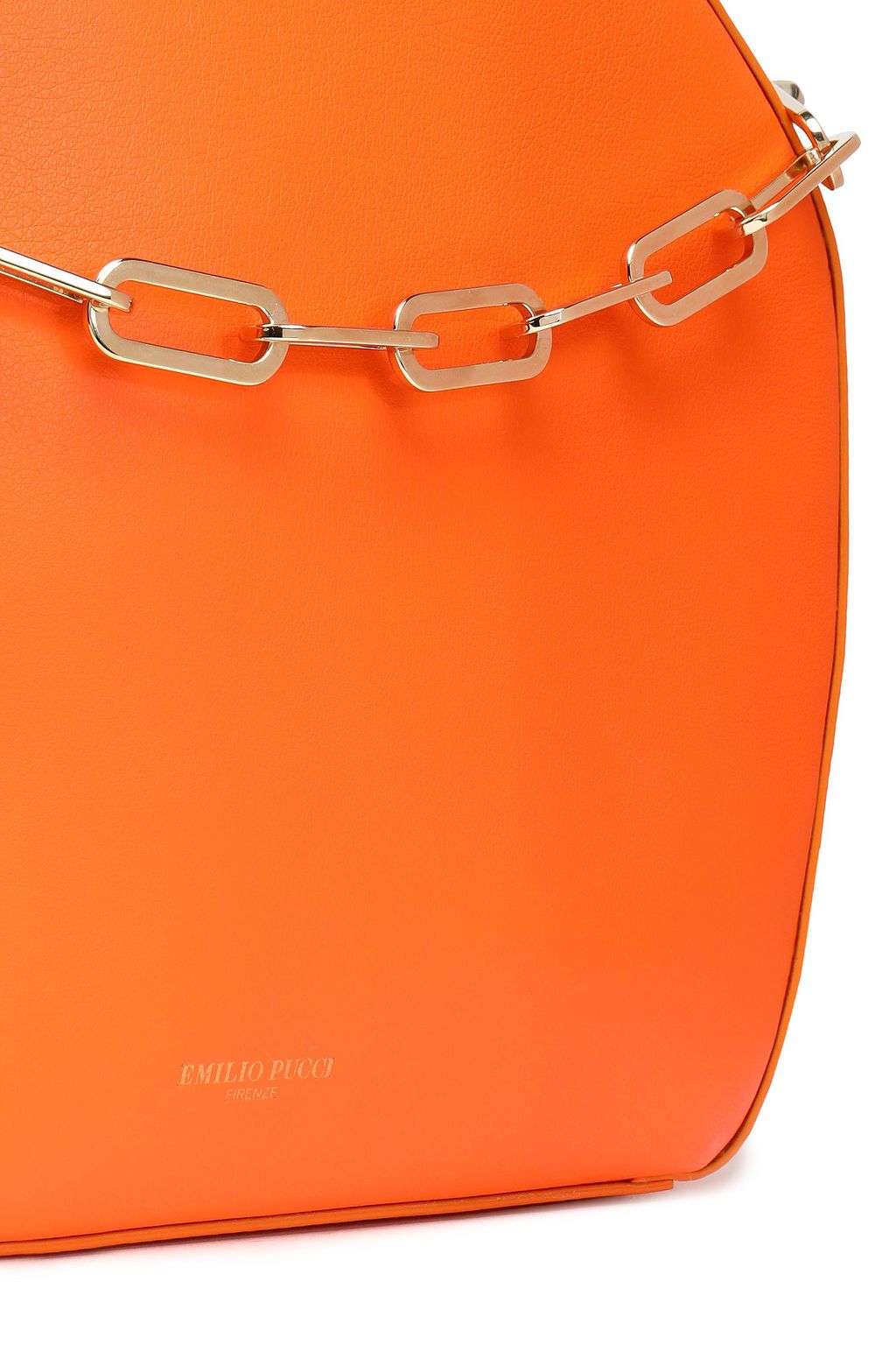 PUCCI Chain-trimmed leather shoulder bag