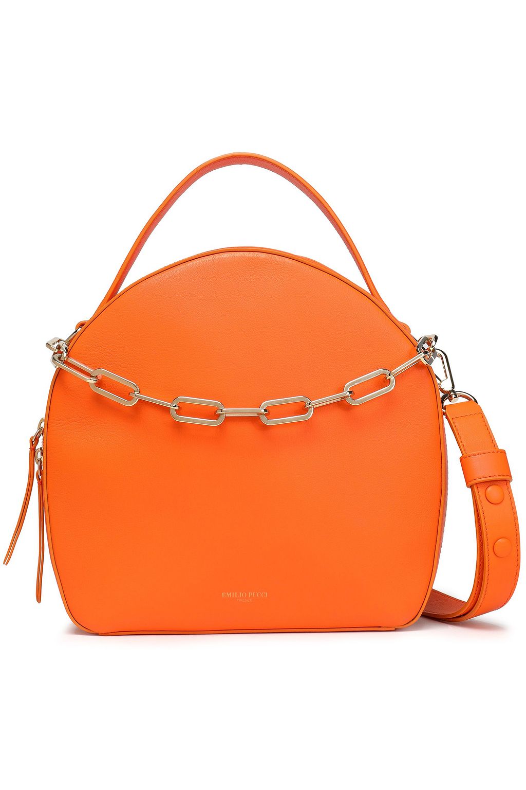 PUCCI Chain-trimmed leather shoulder bag