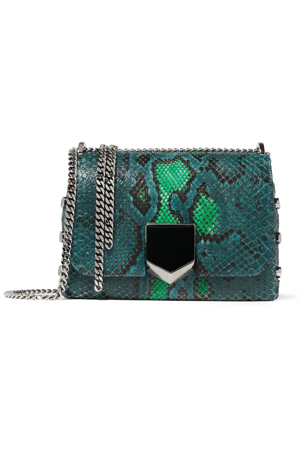 JIMMY CHOO Python shoulder bag THE OUTNET