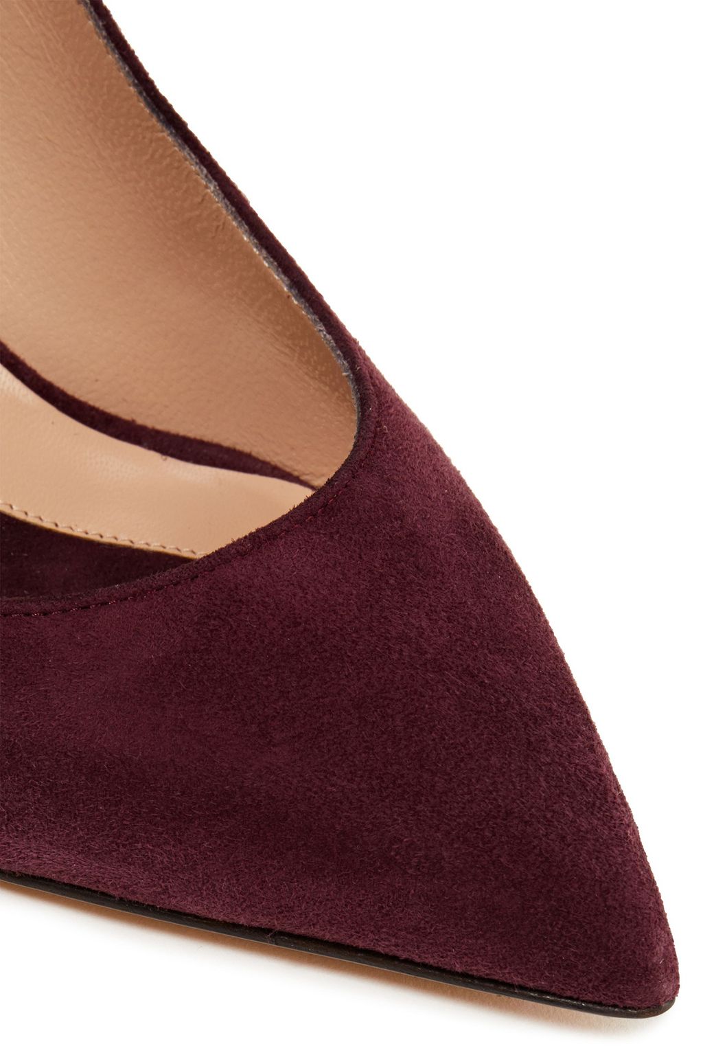 VALENTINO GARAVANI Slingback-Pumps aus Veloursleder mit Kristallverzierung