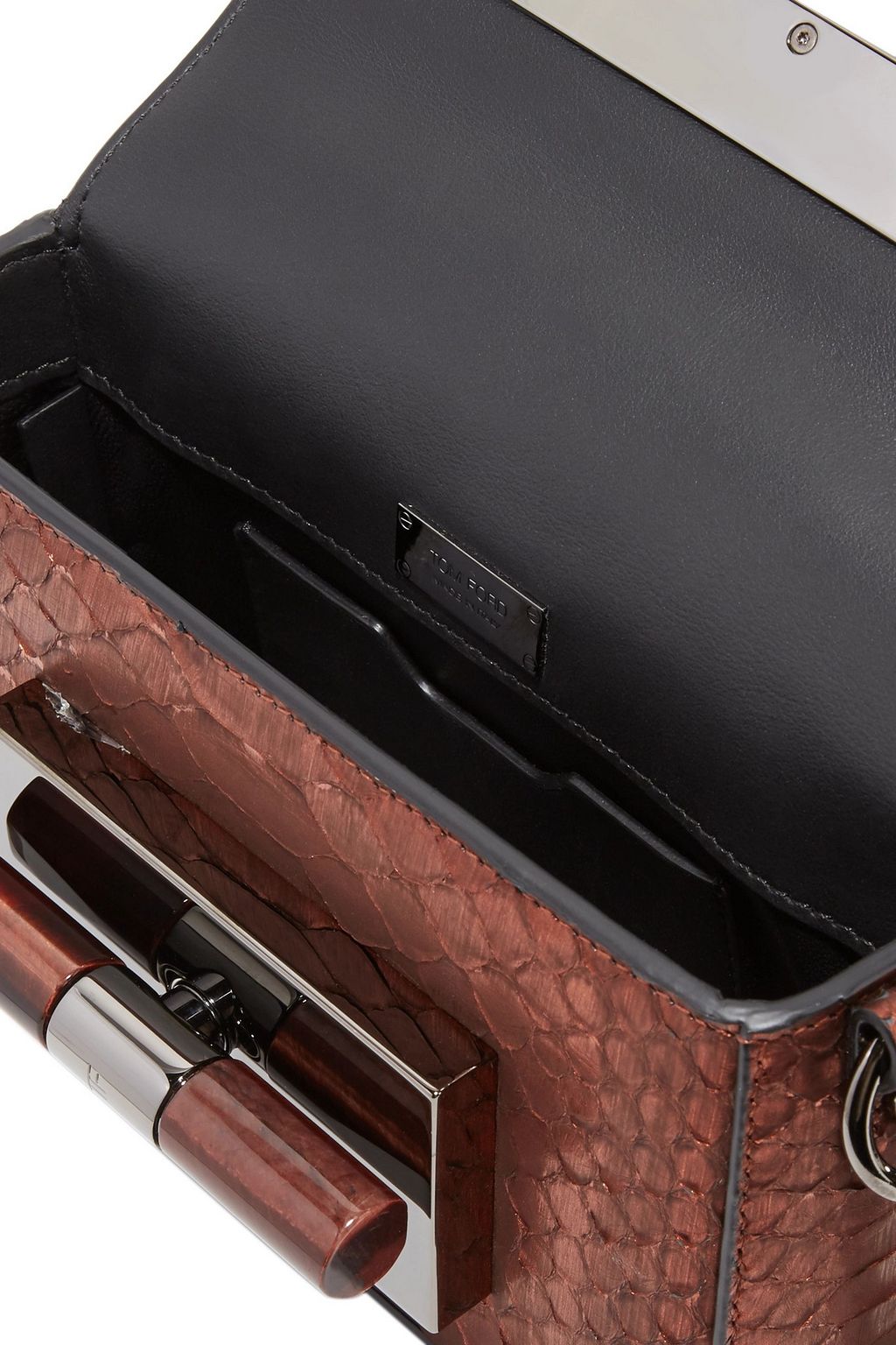 TOM FORD Embellished python shoulder bag