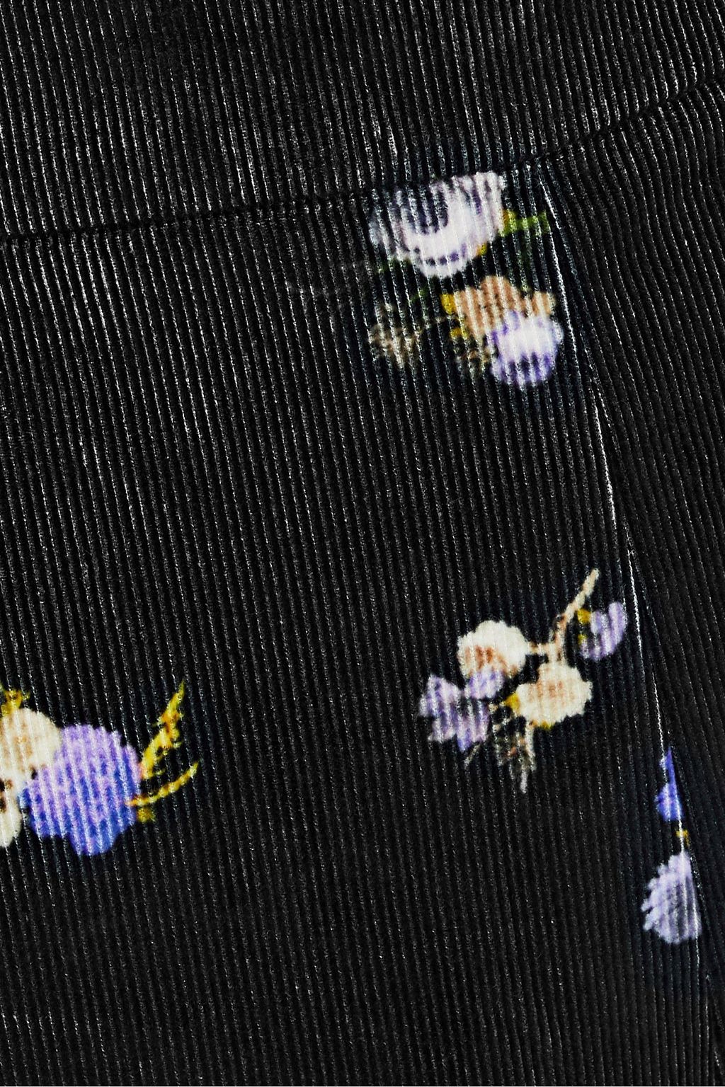 ACNE STUDIOS Tyme cropped floral-print cotton-corduroy flared pants