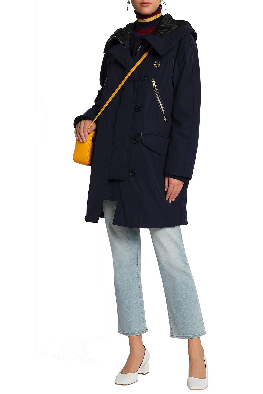 LOVE MOSCHINO Embellished shell down coat