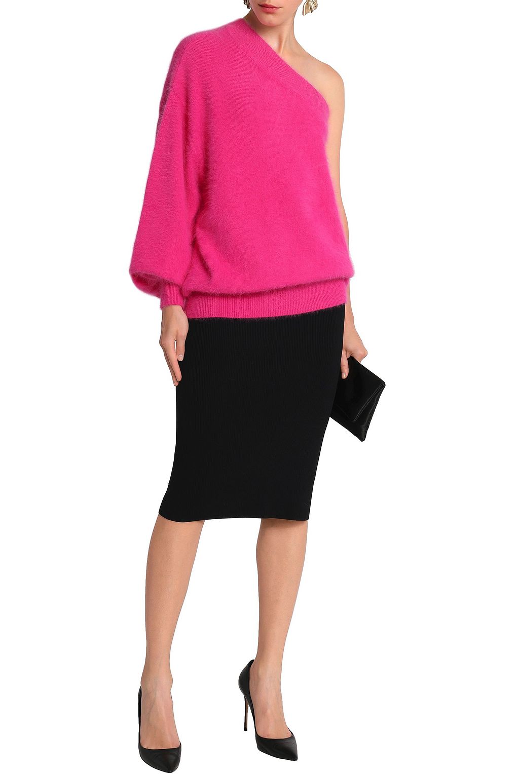PUCCI One-sleeve angora sweater