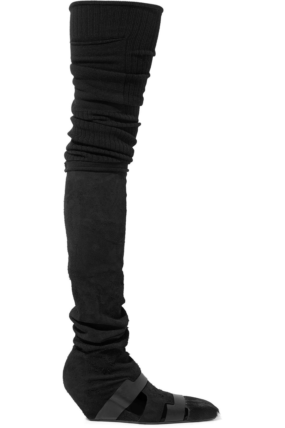 rick owens mid calf boots
