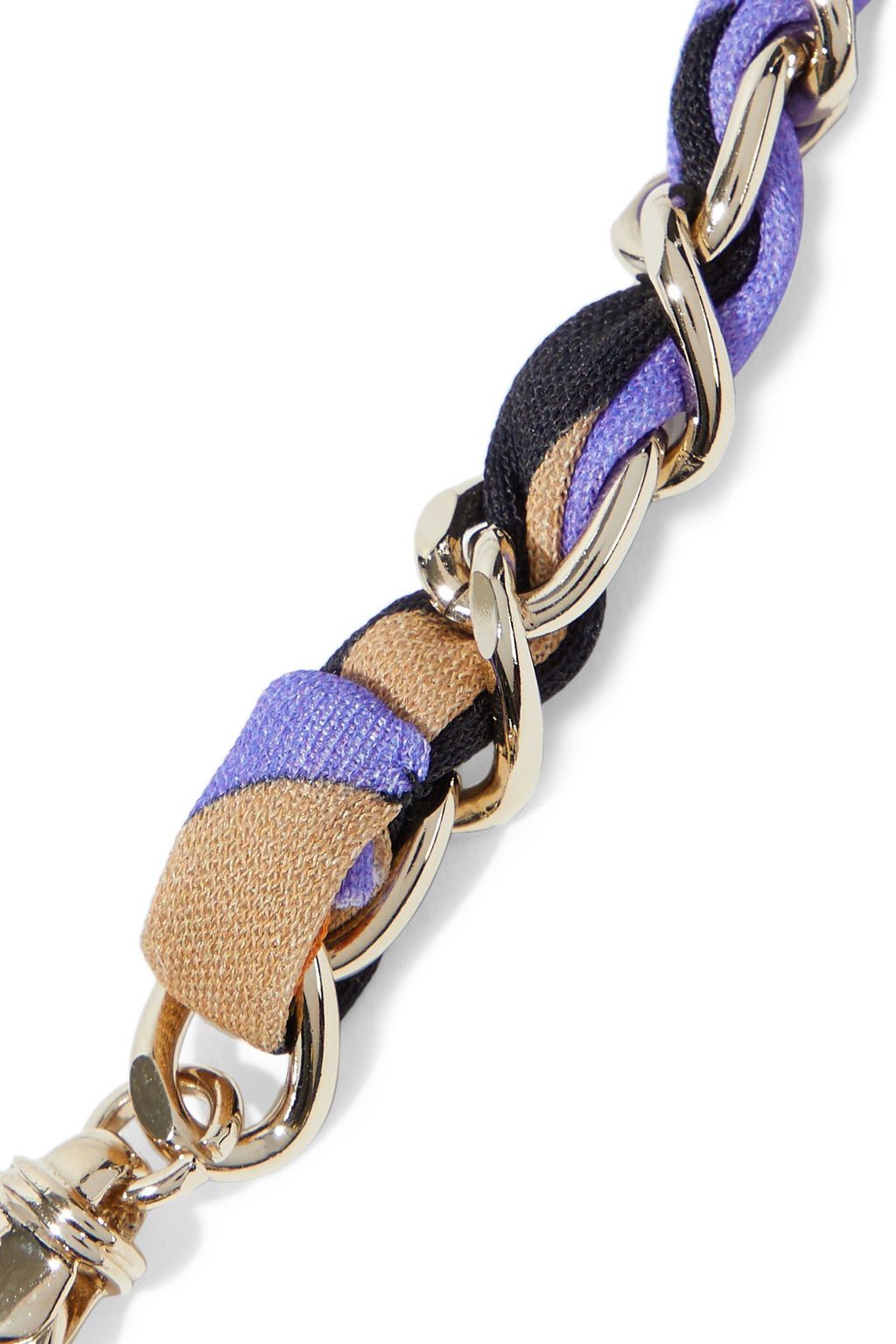 PUCCI Gold-tone printed jersey belt