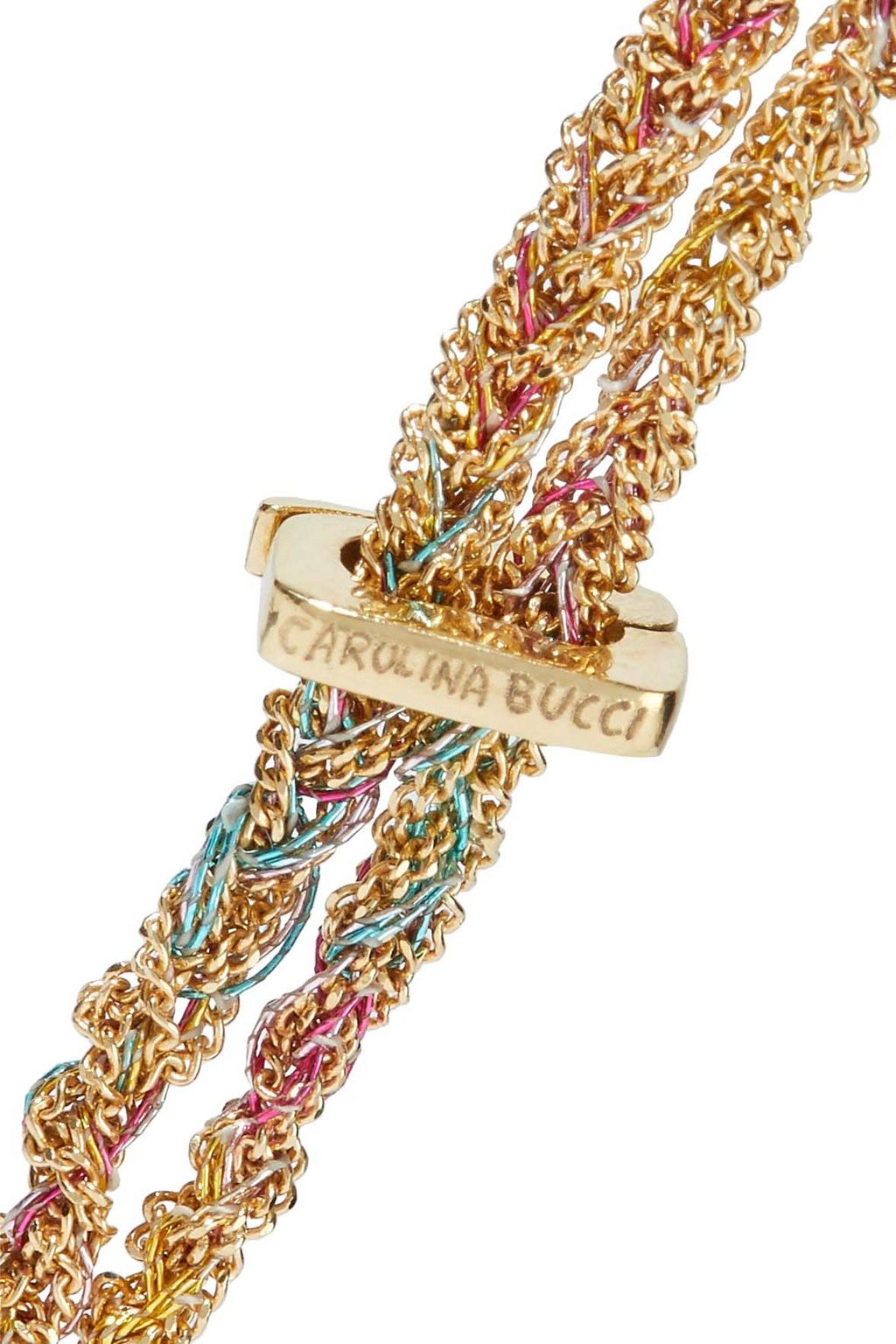 CAROLINA BUCCI 18-karat gold tassel necklace
