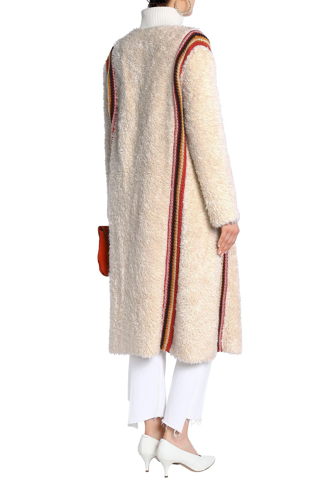 M MISSONI Crochet-trimmed faux fur jacket