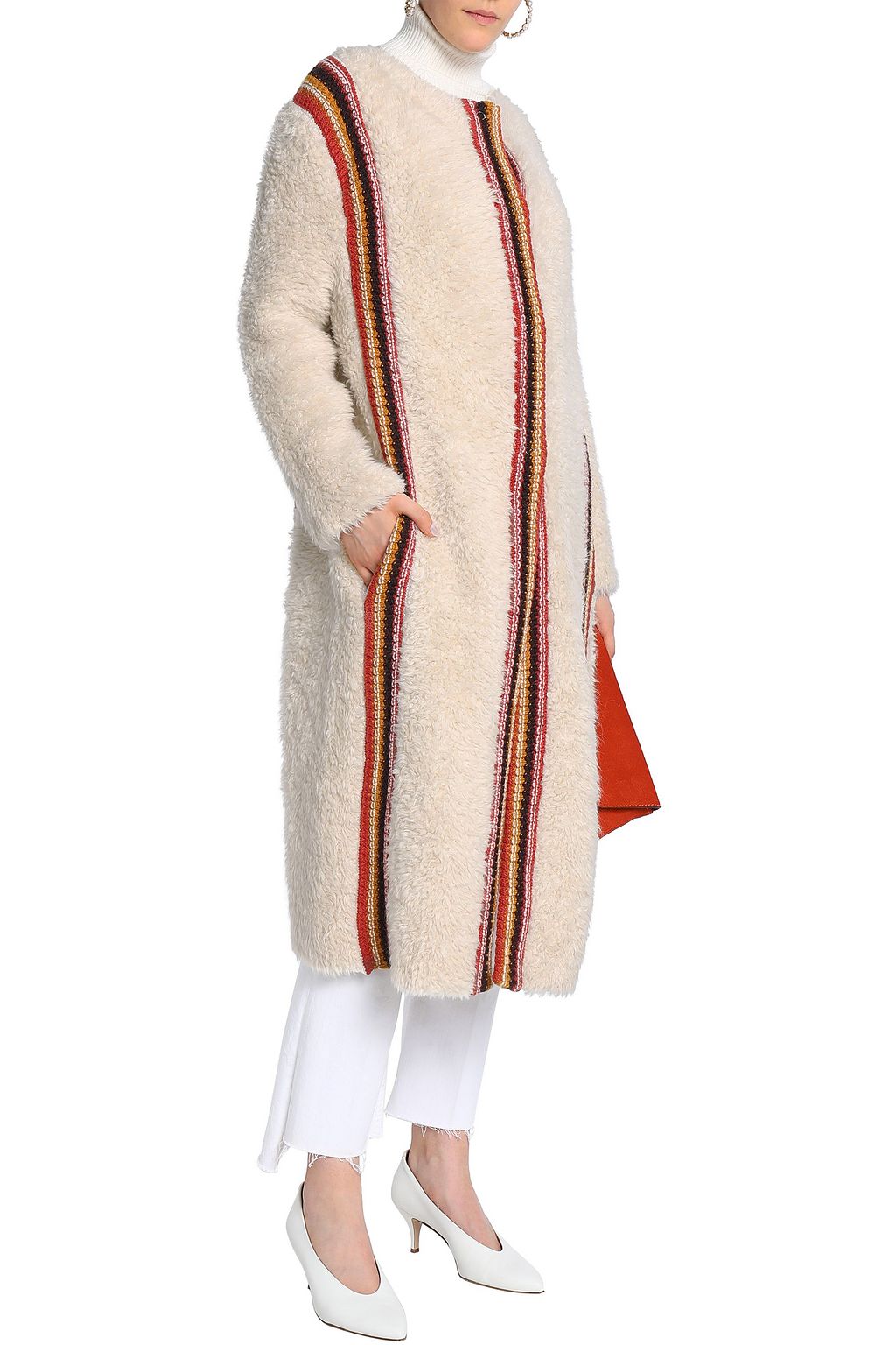 M MISSONI Crochet-trimmed faux fur jacket