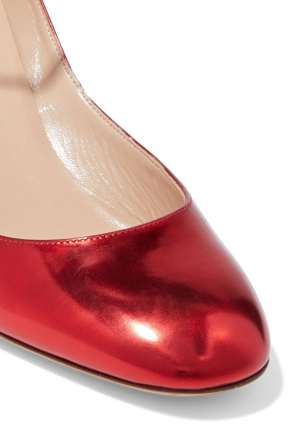 VALENTINO GARAVANI Tango mirrored-leather pumps