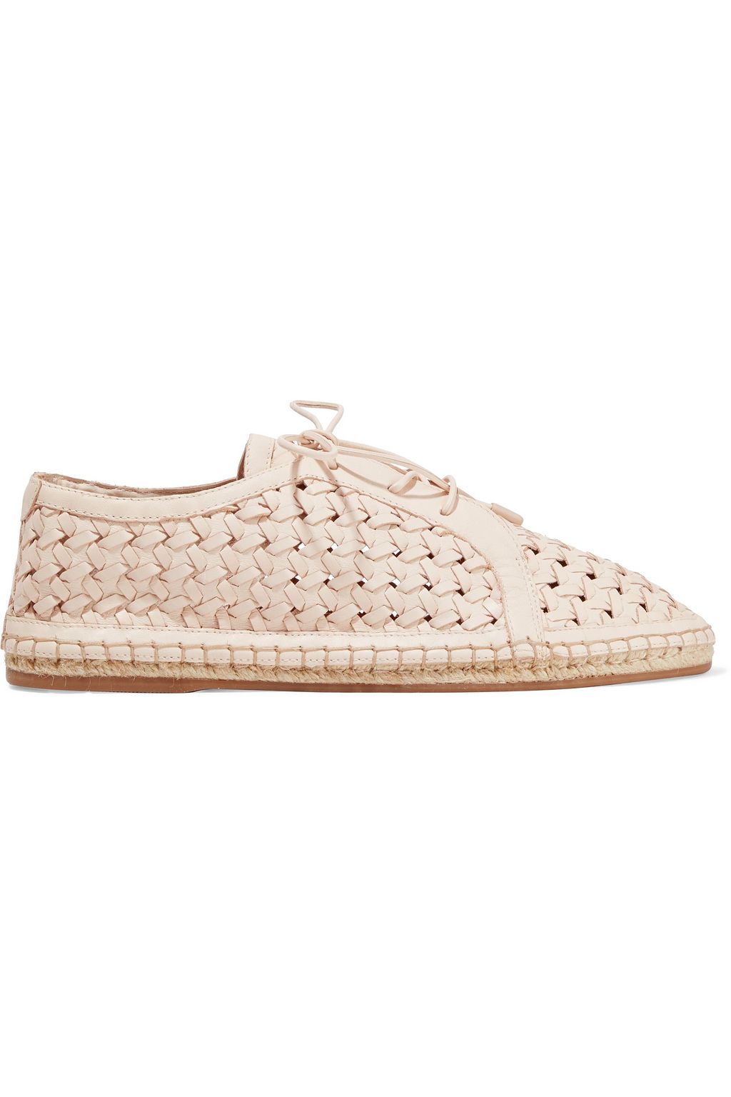 woven leather espadrilles