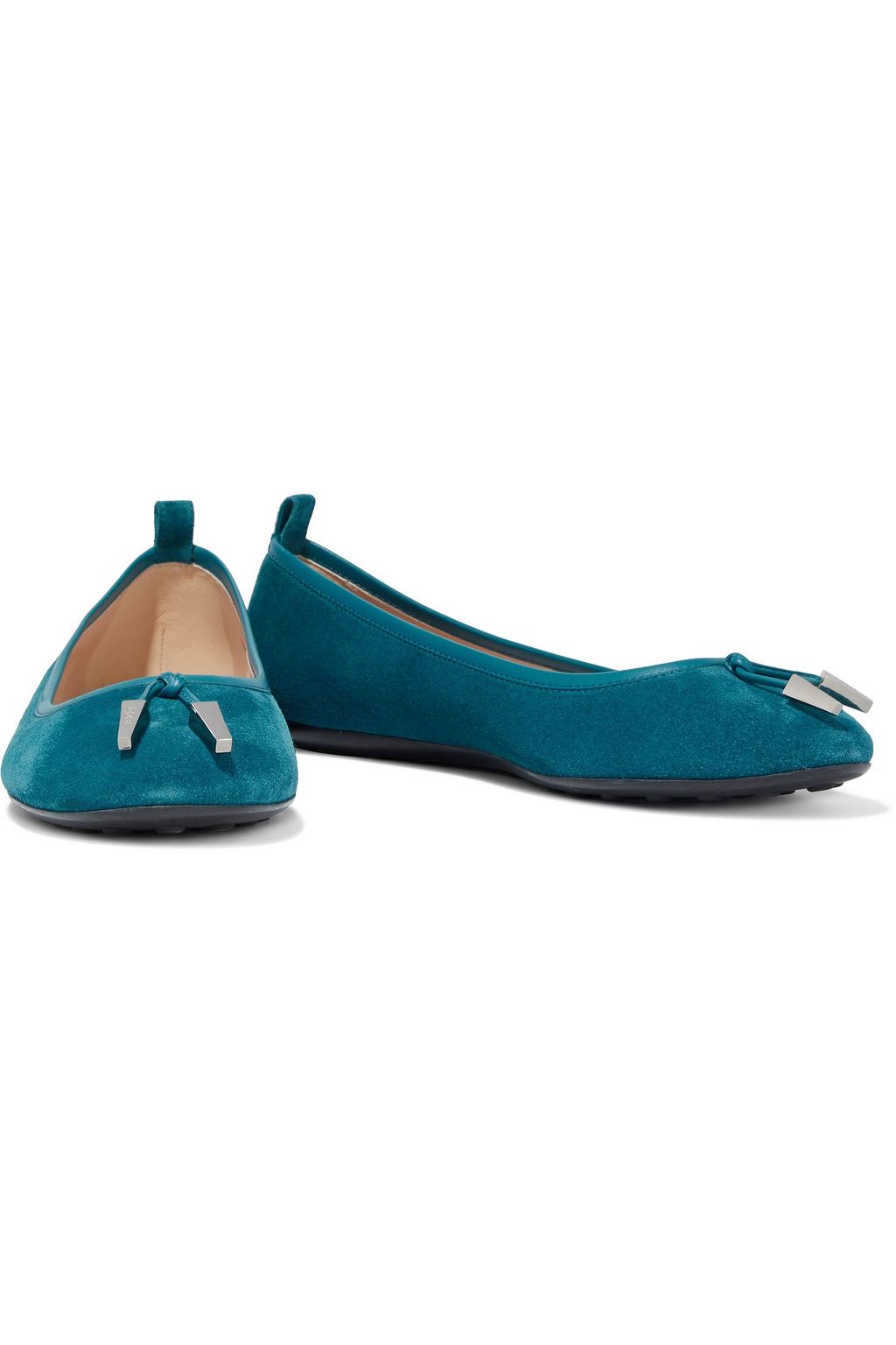 teal ballerina flats