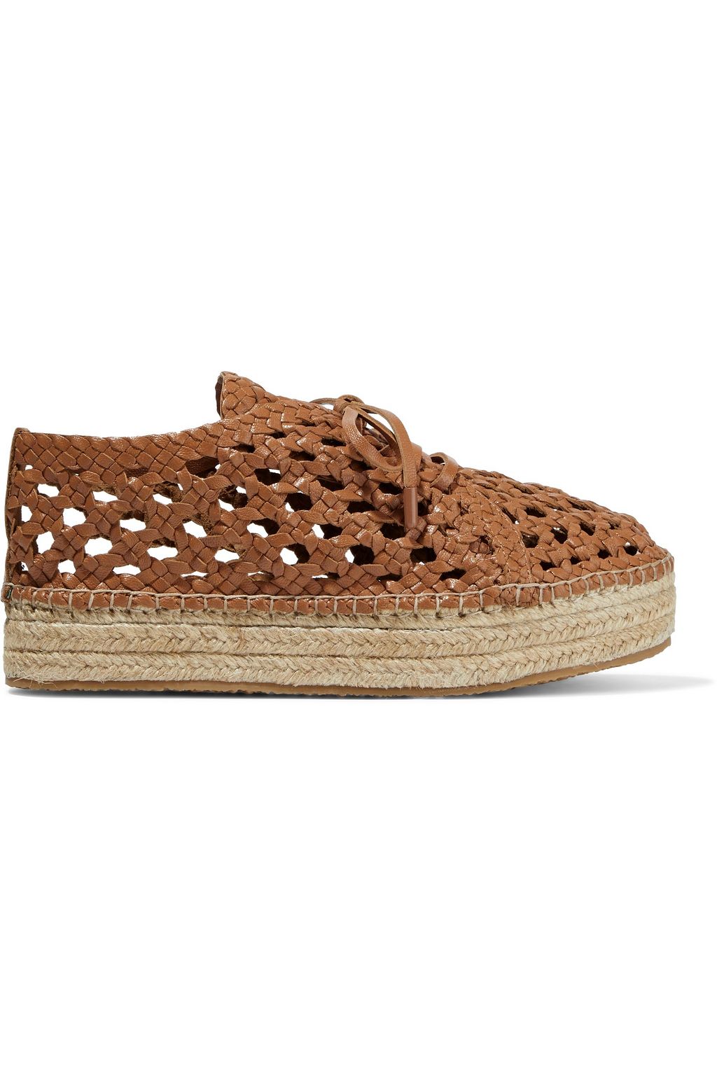 woven leather espadrilles