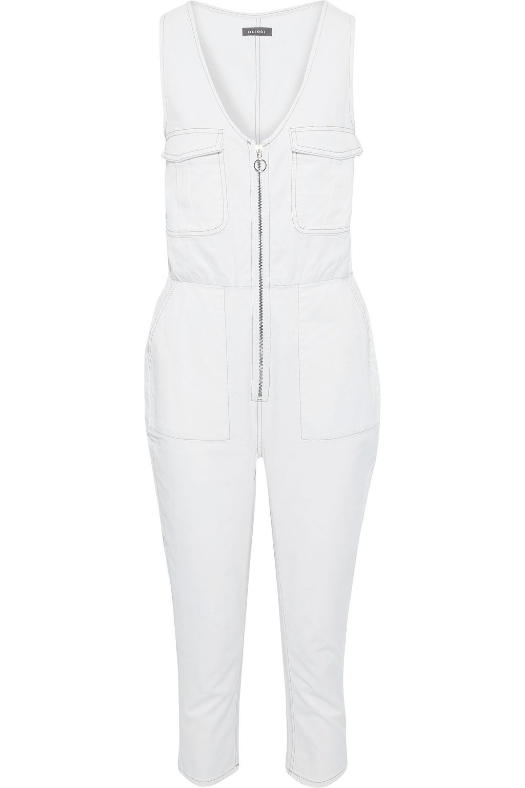 off white denim jumpsuit