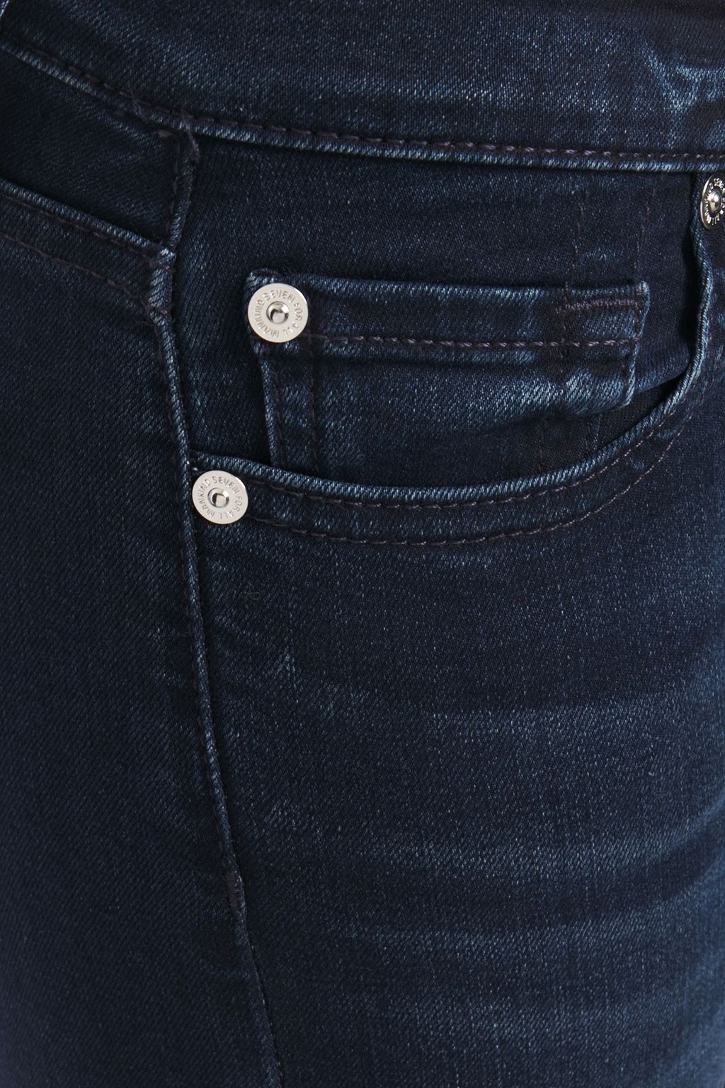 7 FOR ALL MANKIND The Skinny faded mid-rise skinny jeans