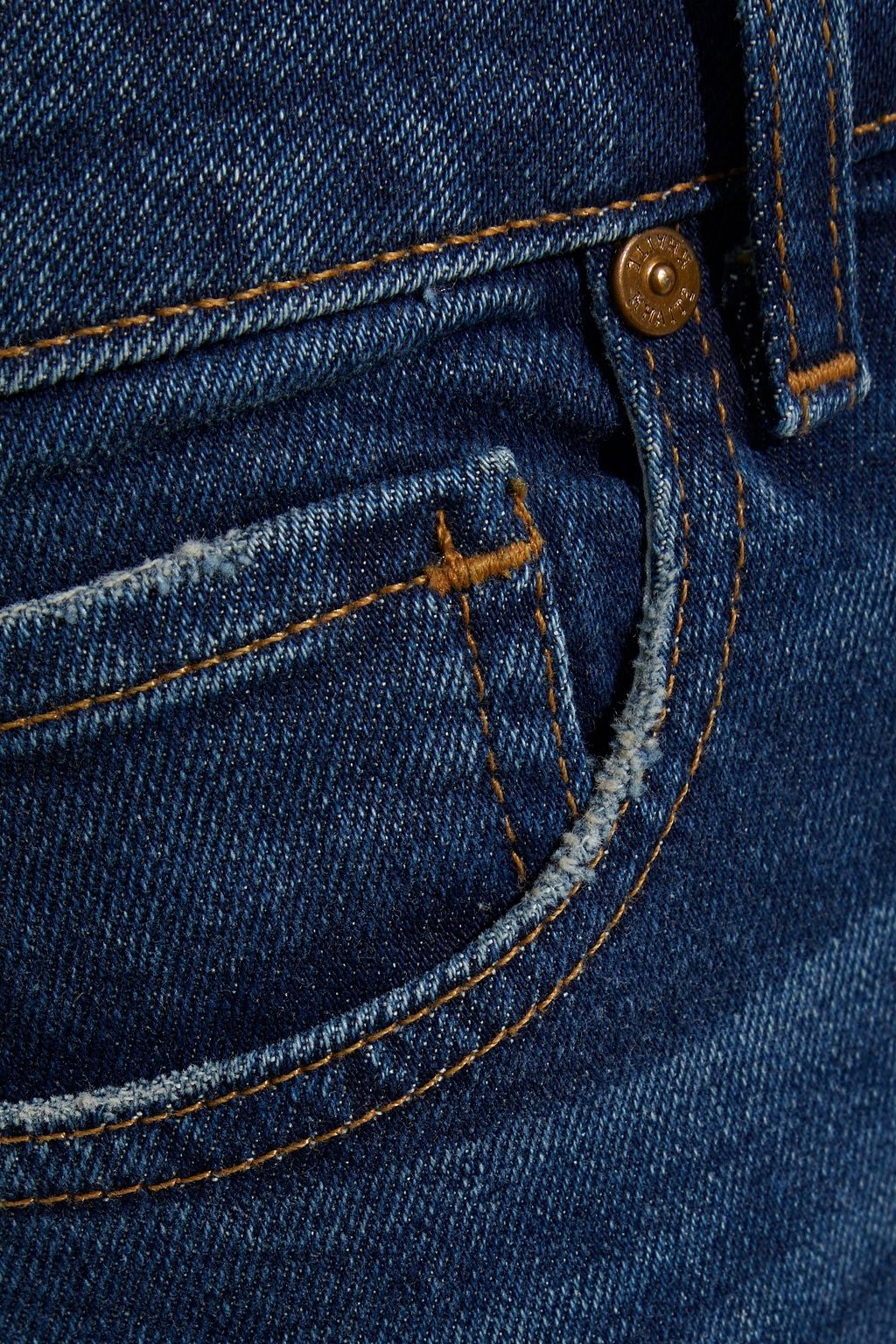 KHAITE Kassandra faded mid-rise skinny jeans