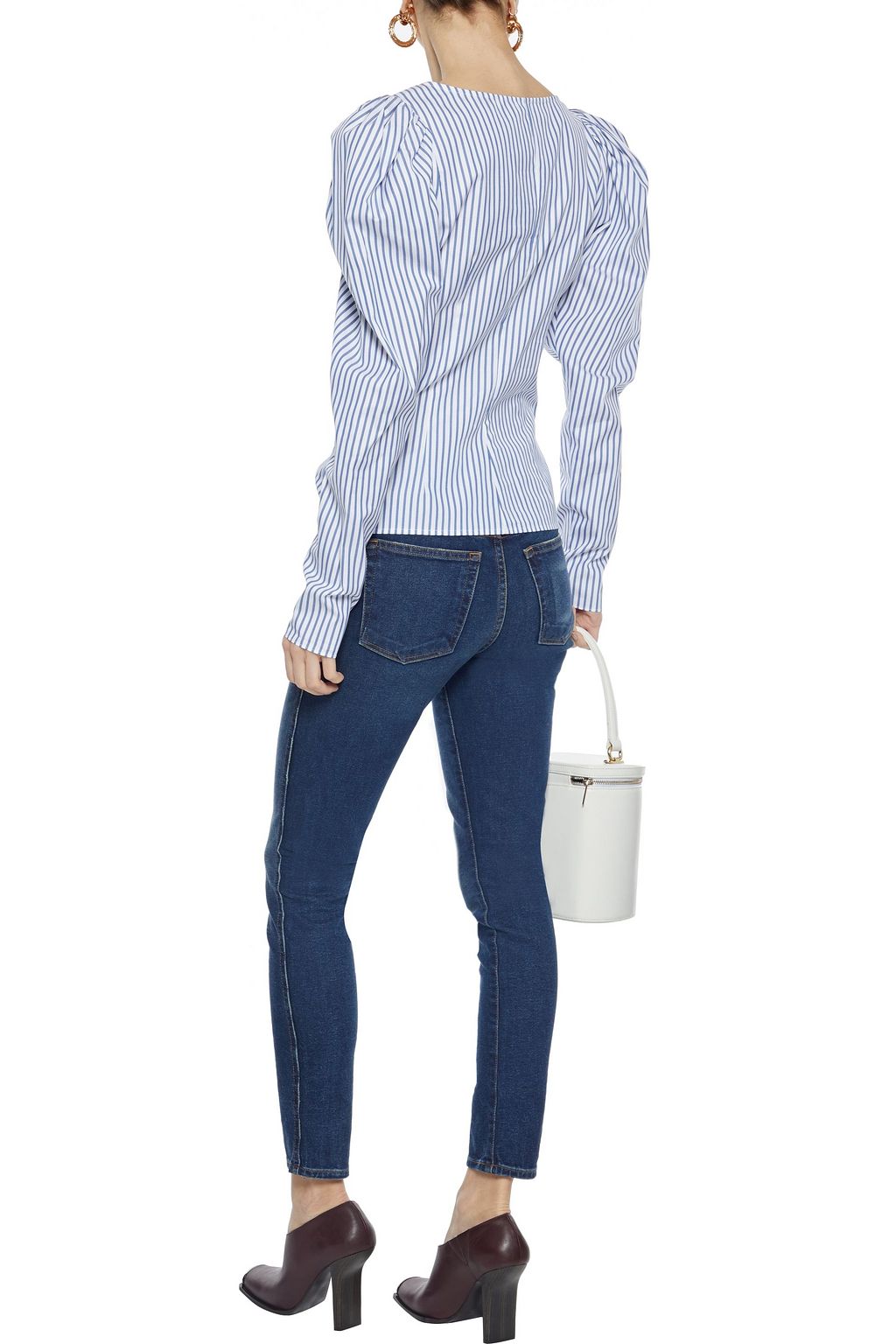 KHAITE Kassandra faded mid-rise skinny jeans