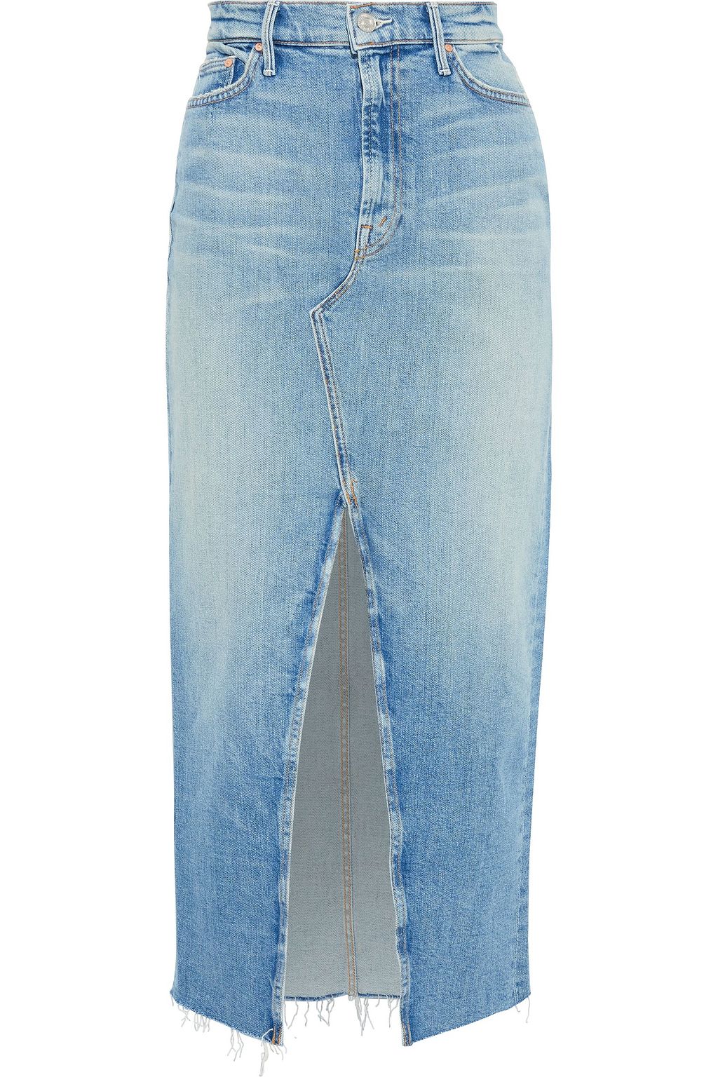 mother denim midi skirt