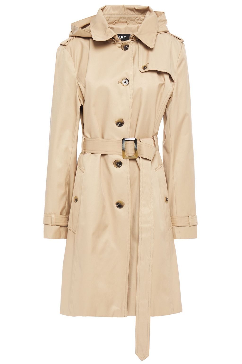 dkny trench coat with hood