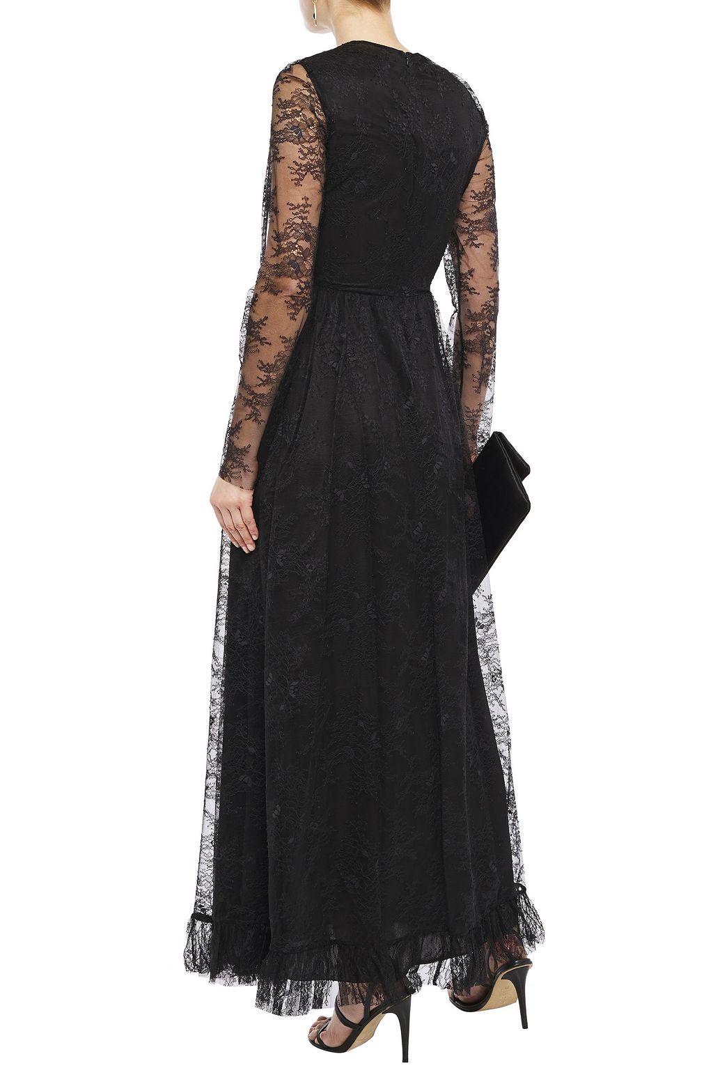 PHILOSOPHY DI LORENZO SERAFINI Gathered lace gown
