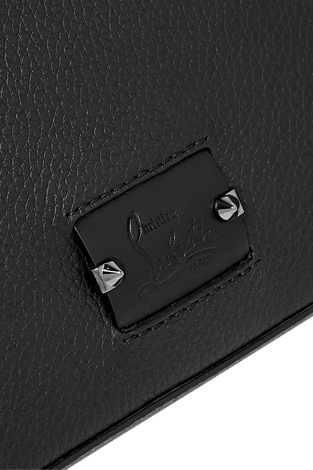CHRISTIAN LOUBOUTIN Pebbled-leather messenger bag