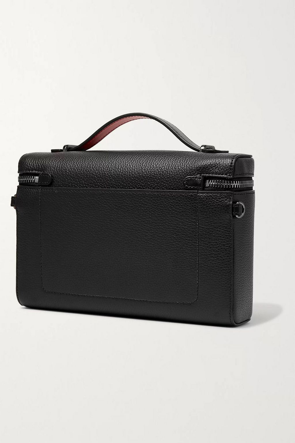 CHRISTIAN LOUBOUTIN Pebbled-leather messenger bag