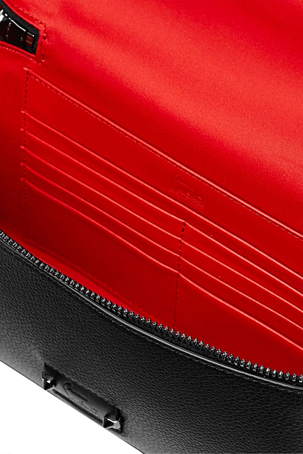 CHRISTIAN LOUBOUTIN Pebbled-leather messenger bag