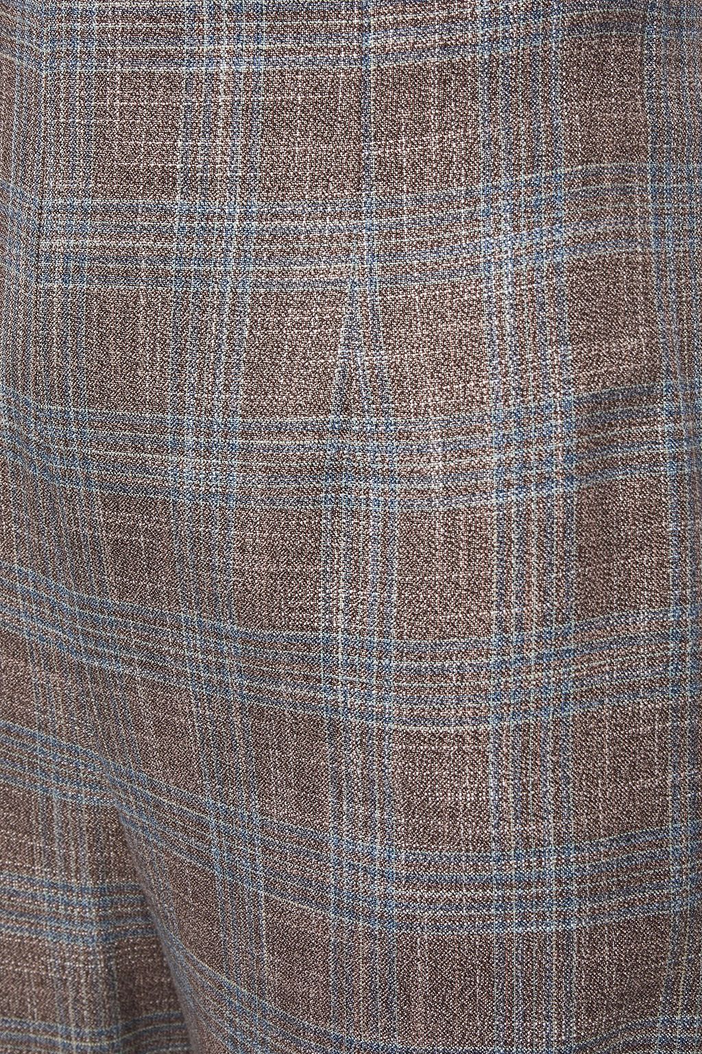 ROLAND MOURET Tayport checked bamboo wide-leg pants