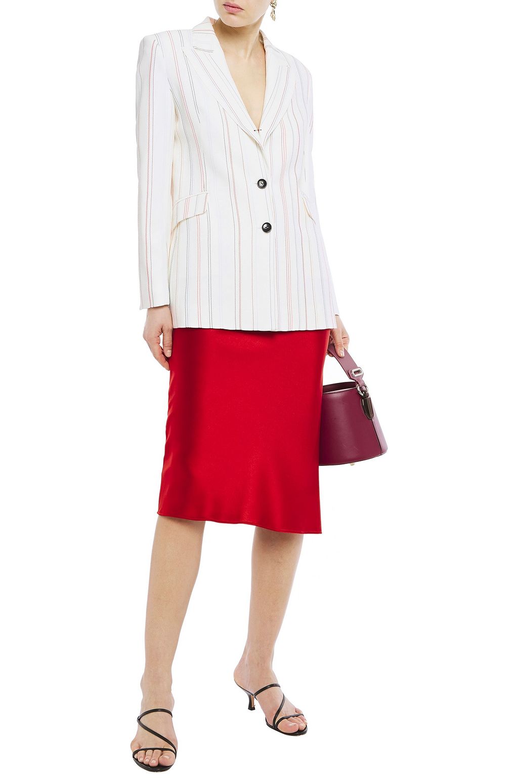 ROLAND MOURET Neyman embroidered crepe blazer