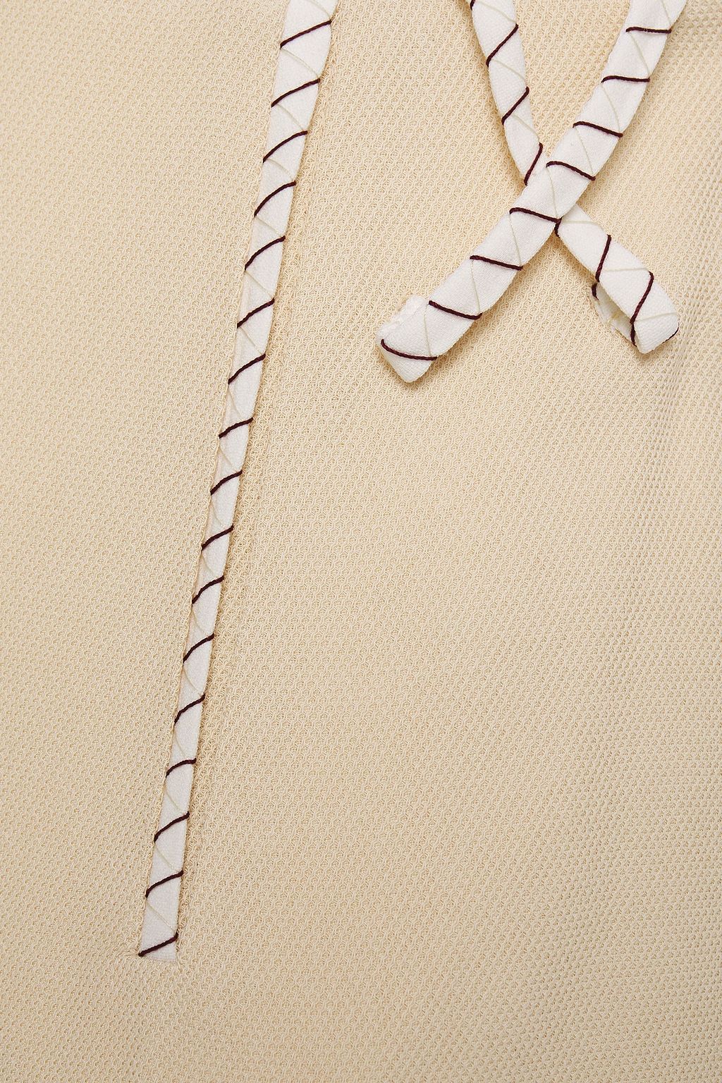 ROLAND MOURET Chapelle piqué wide-leg pants