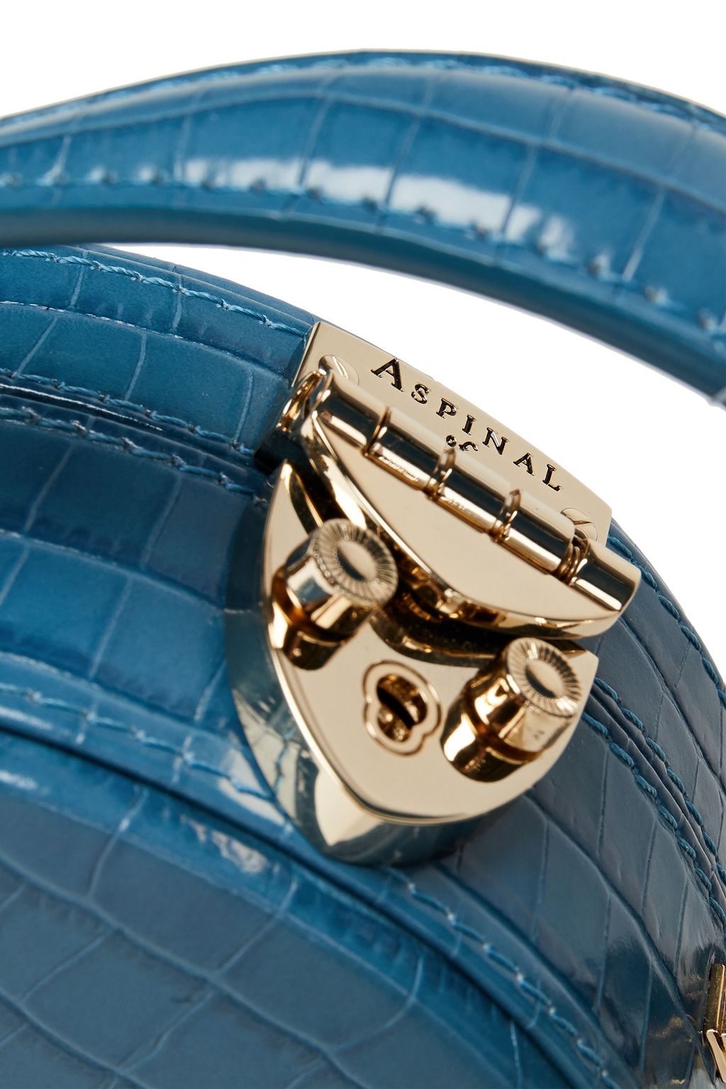 ASPINAL OF LONDON Croc-effect leather shoulder bag