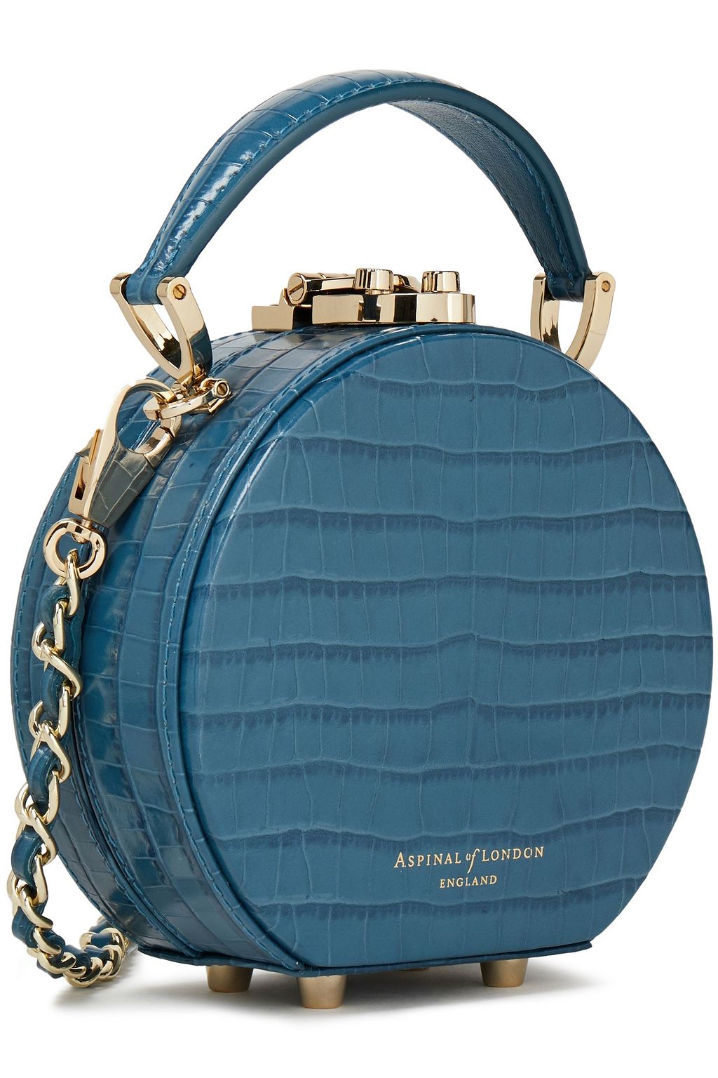 ASPINAL OF LONDON Croc-effect leather shoulder bag