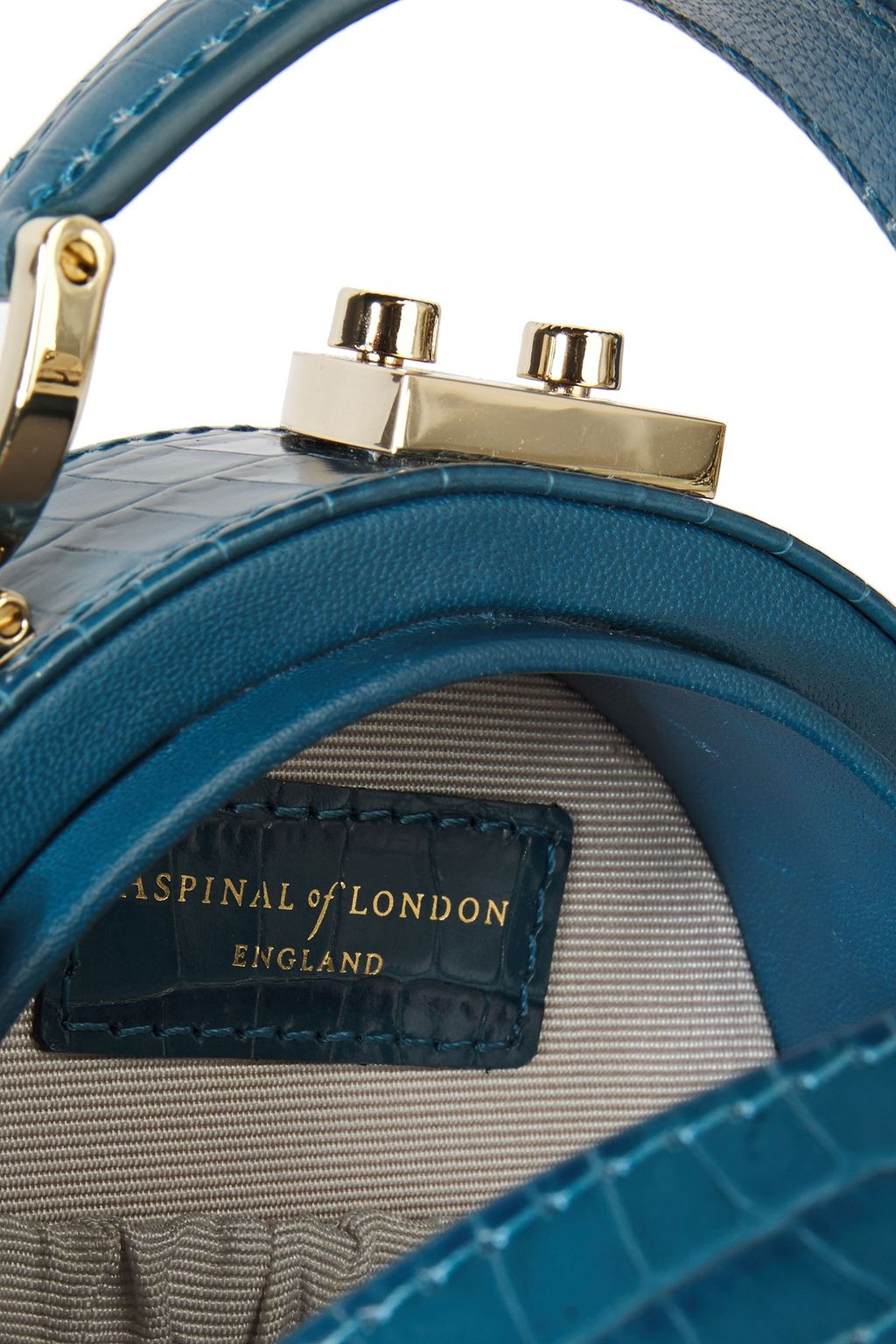 ASPINAL OF LONDON Croc-effect leather shoulder bag