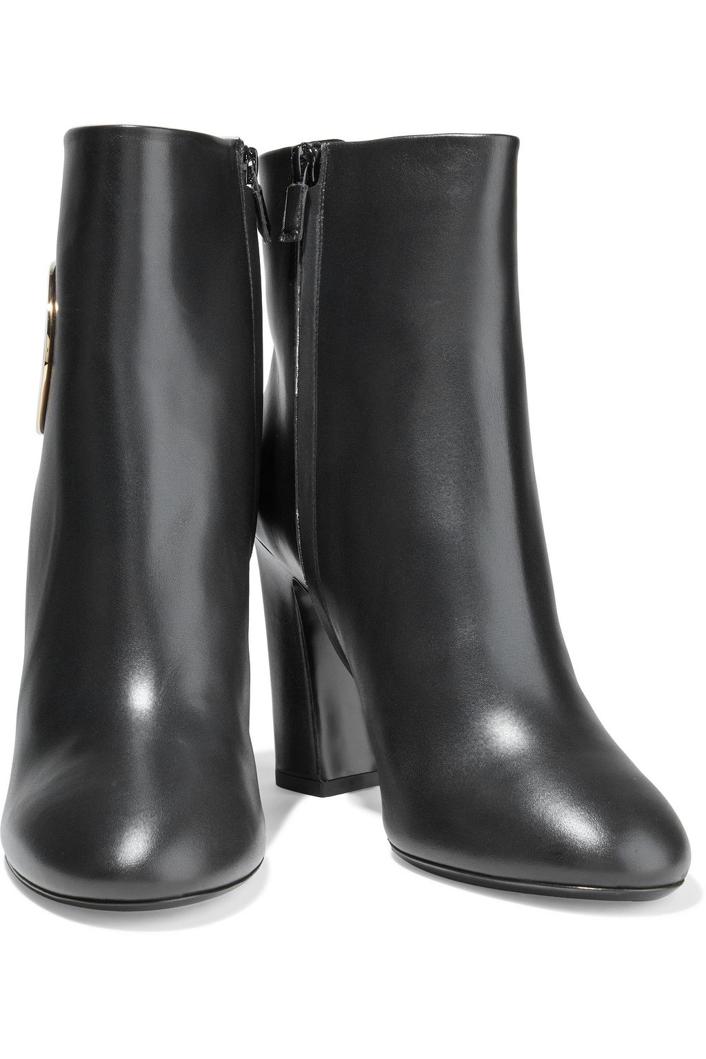 ROGER VIVIER Trompette buckle-embellished leather ankle boots